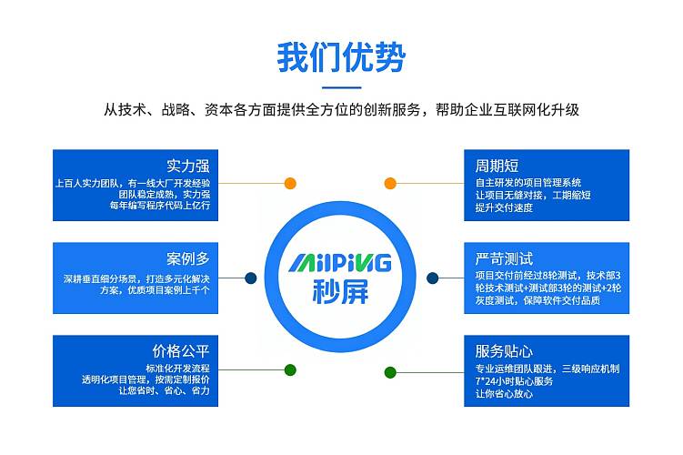 秒屏信息_软件开发核心优势_价格公平_周期短